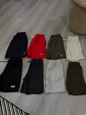 Boys youth Nike + RVCA shorts lot size medium and large